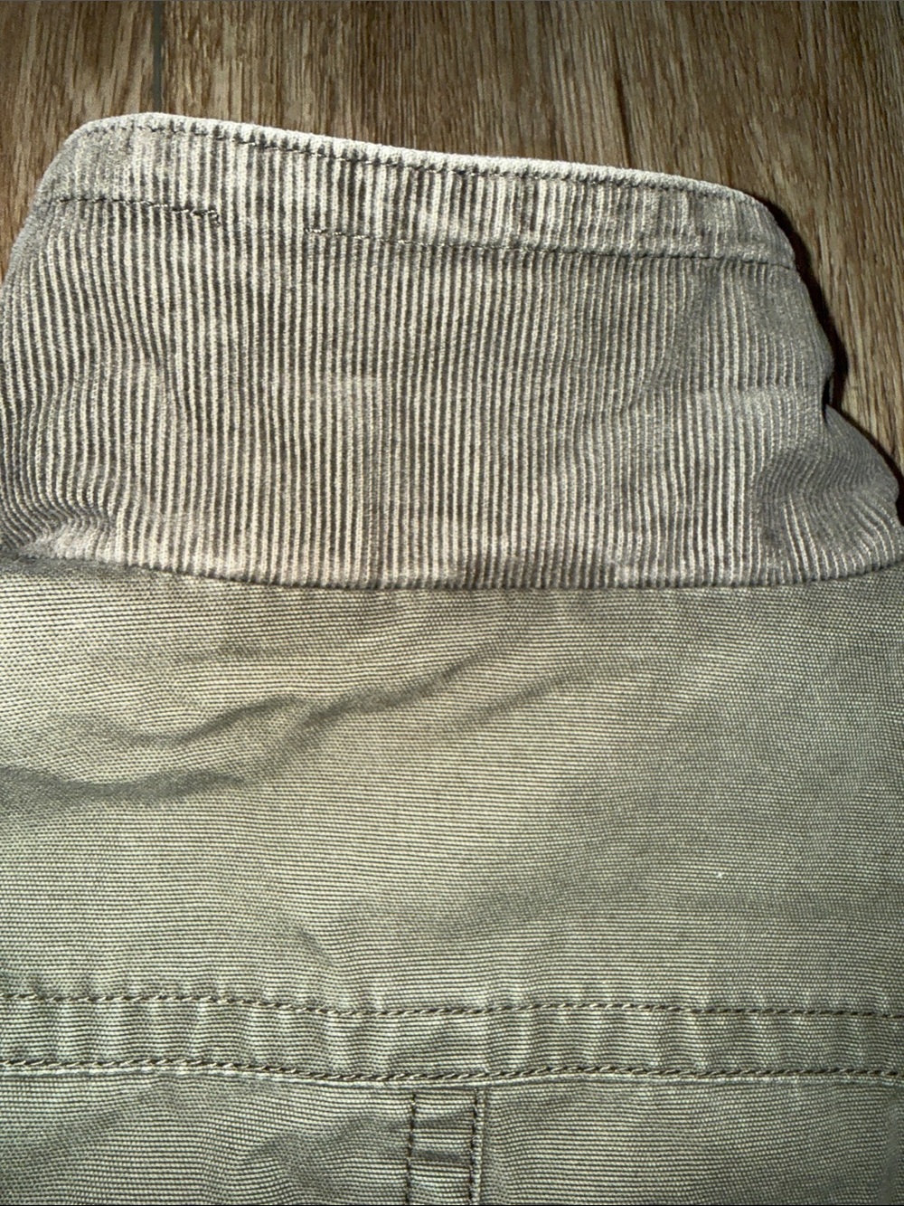 Vintage Rustic Cherokee Men's Olive Canvas Field Jacket with Plaid Lining - Picture 8 of 10